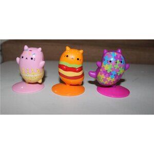 HTF Cats vs Pickles PVC Vinyl Hard Figure Lot Sprinkles Hamburger Puzzle